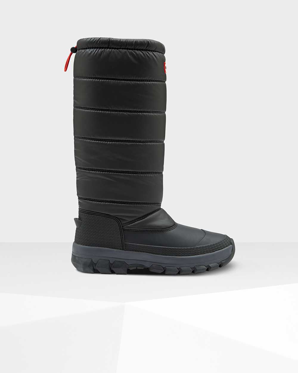 Womens Hunter Original Insulated Tall Snow Boots Black | EYUMRJ-683